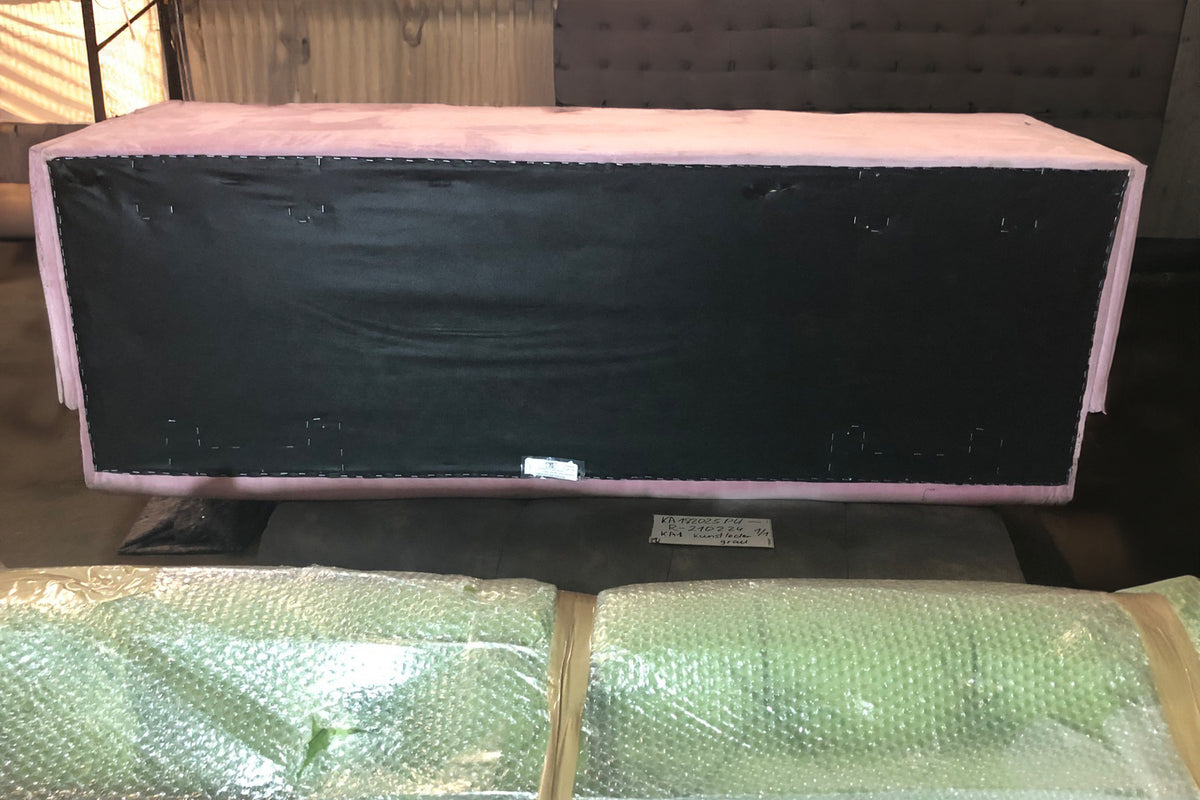B-Ware KAWOLA Esszimmerbank CHARME Velvet rosa 186cm