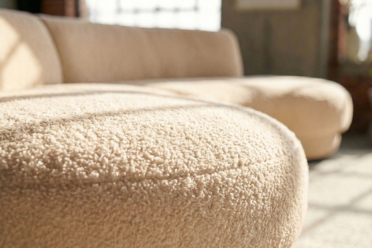 KAWOLA Big Sofa PADANA Stoff creme