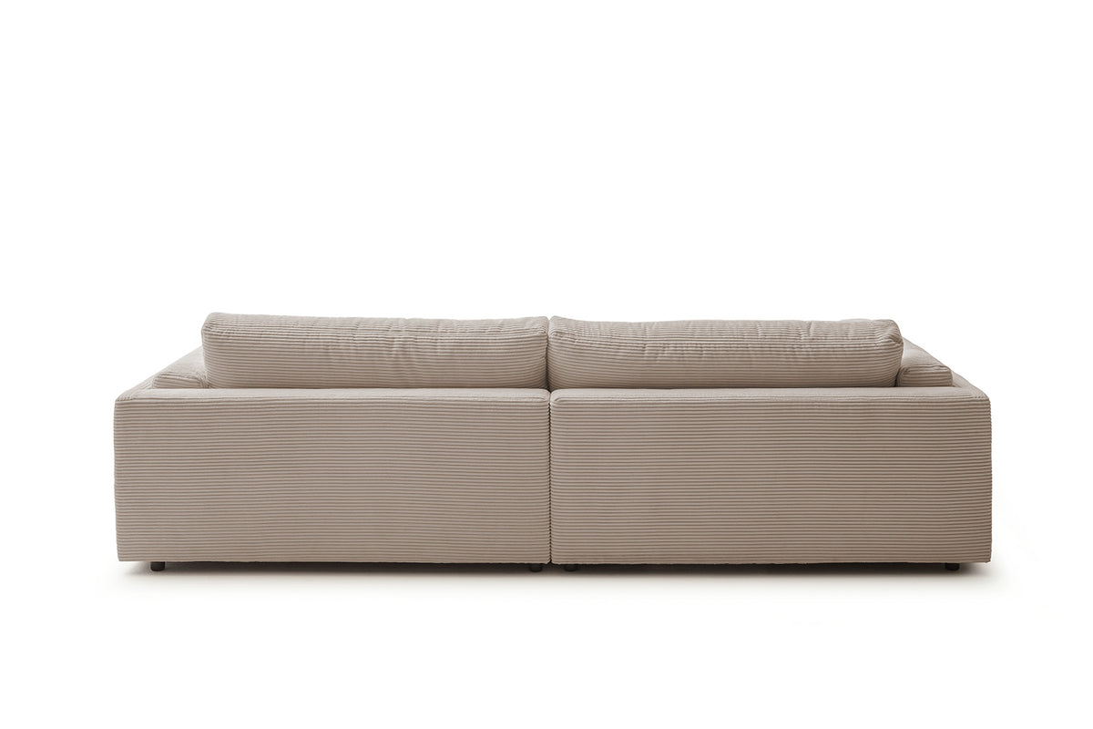 KAWOLA Big Sofa RAINA Cord taupe
