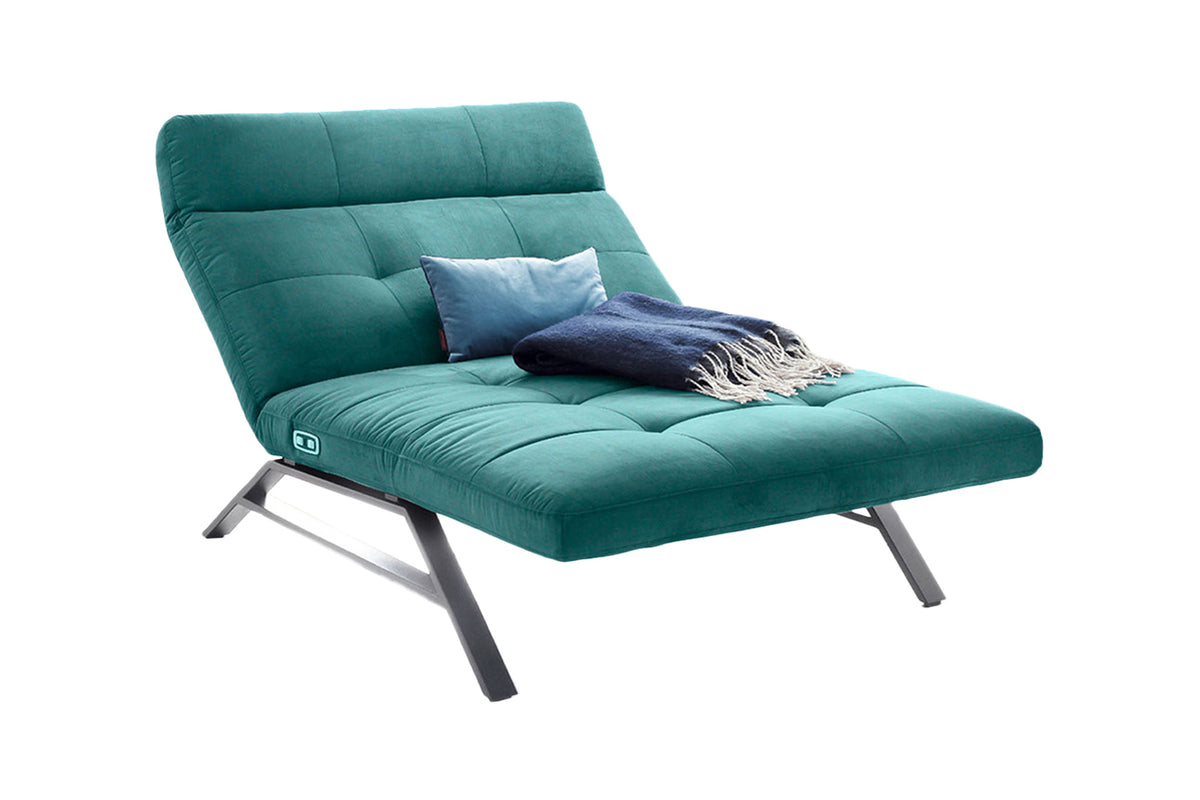 KAWOLA Doppelliege AMERIVA Relaxliege Maxi Velvet smaragd