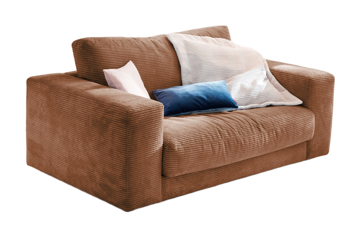KAWOLA Doppelsessel MADELINE Loveseat Cord rost