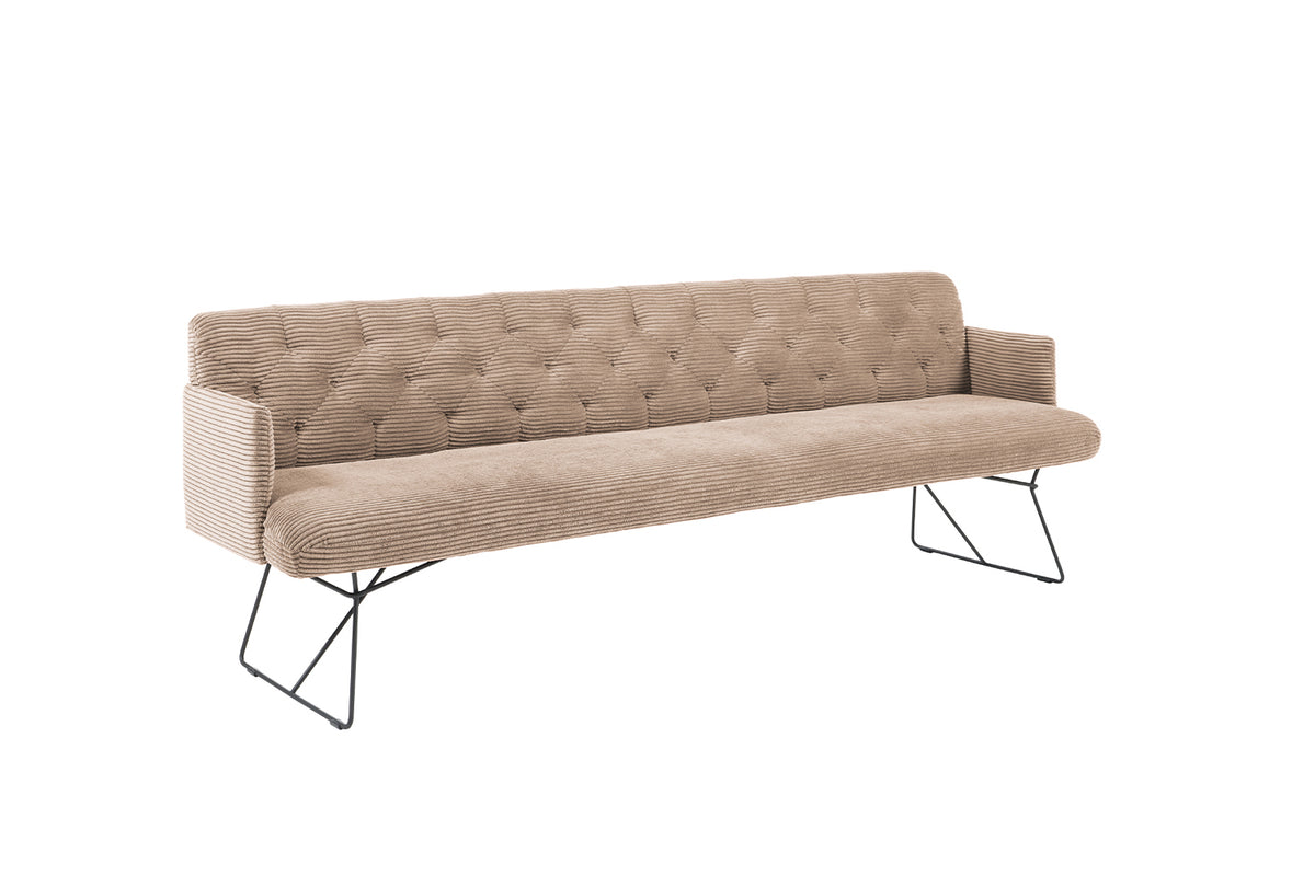 KAWOLA Esszimmerbank CHARME Cord taupe