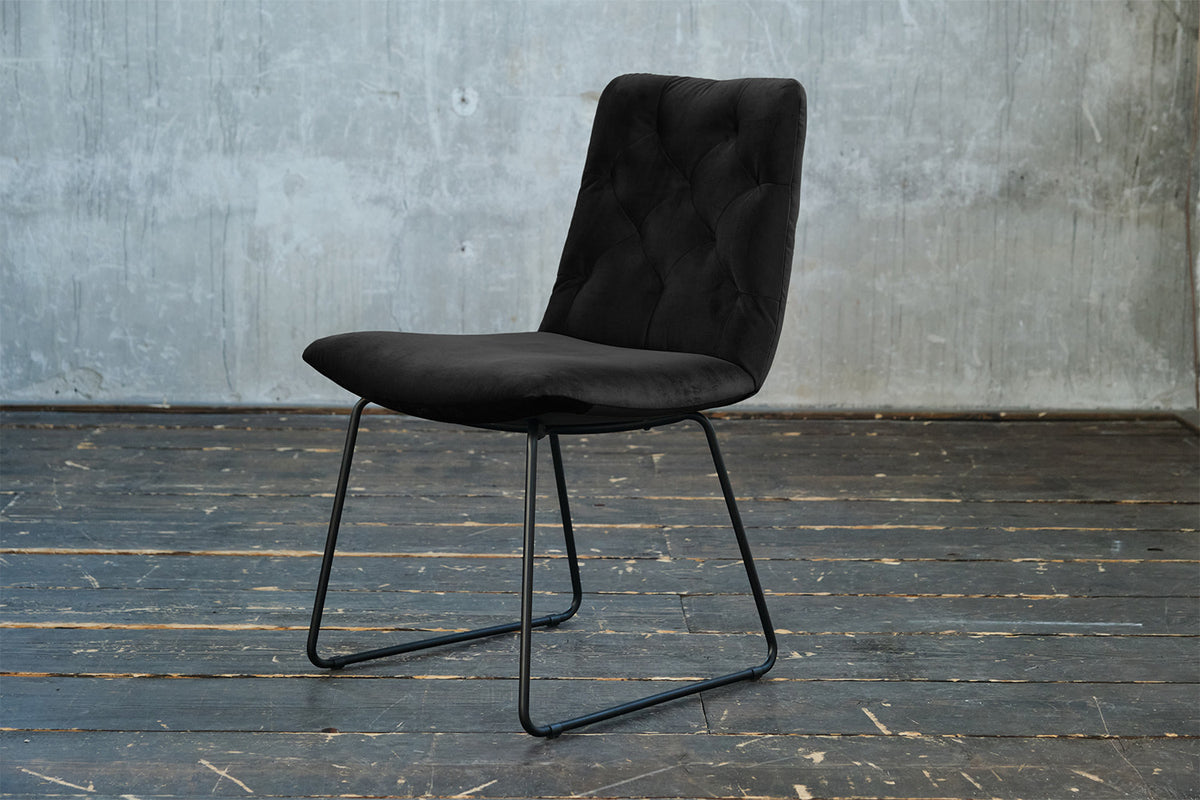 KAWOLA Esszimmerstuhl NEW CHARME Velvet schwarz