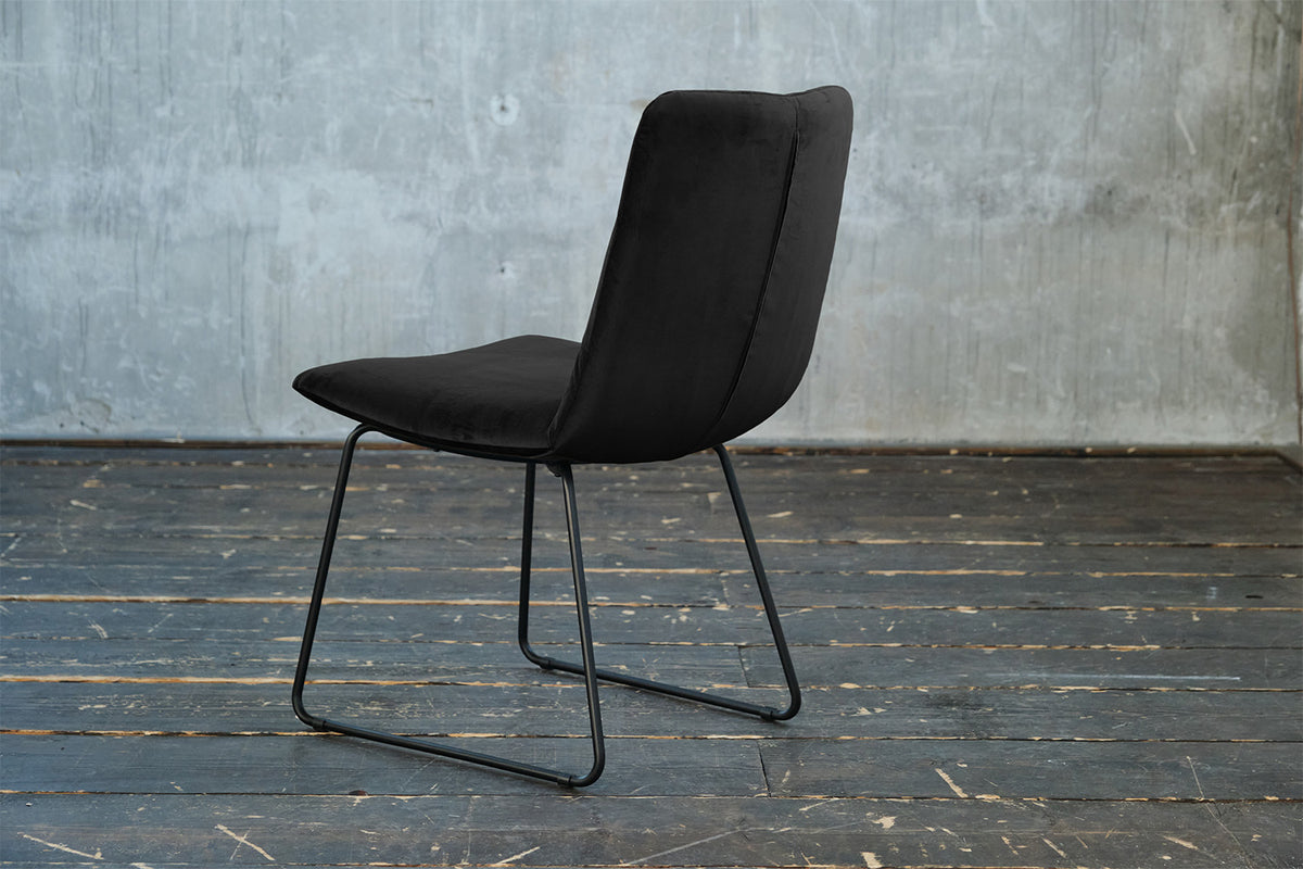 KAWOLA Esszimmerstuhl NEW CHARME Velvet schwarz