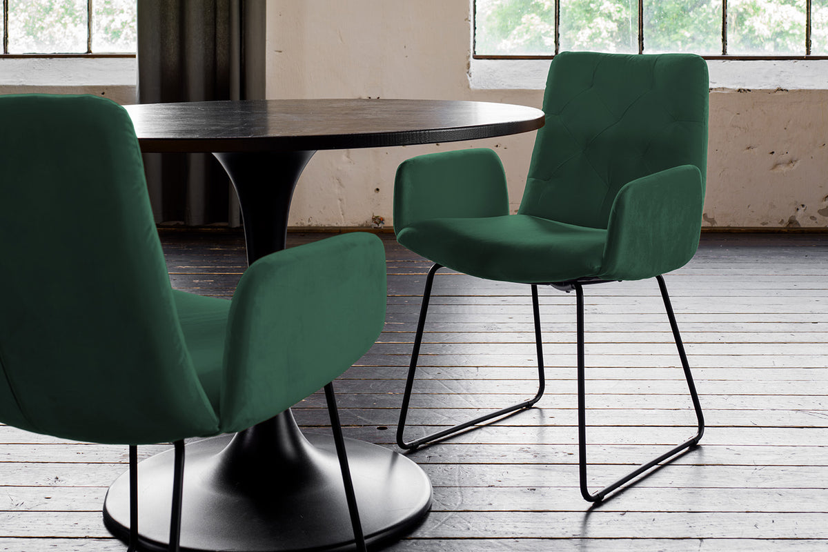 KAWOLA Esszimmerstuhl NEW CHARME Velvet smaragd