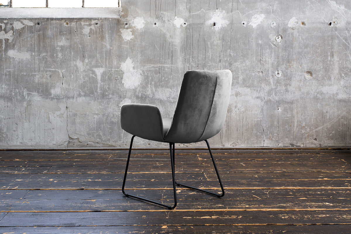 KAWOLA Esszimmerstuhl NEW CHARME Velvet stone