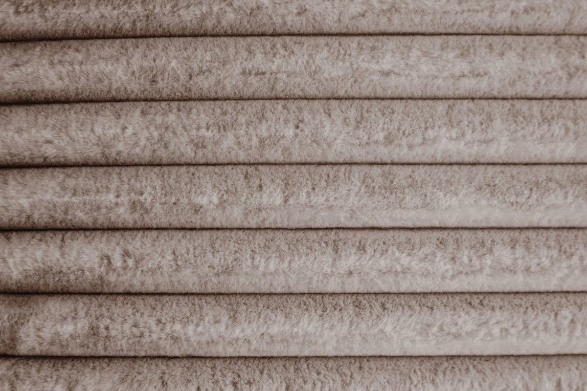 KAWOLA Hocker WIOLO SOFT Sitzelement für Modulsofa Weicher Breitcord taupe