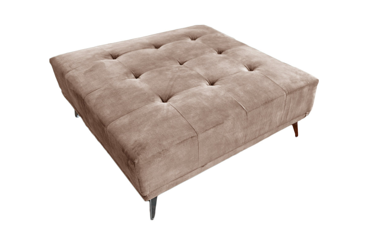 KAWOLA Hocker WIOLO velvet taupe