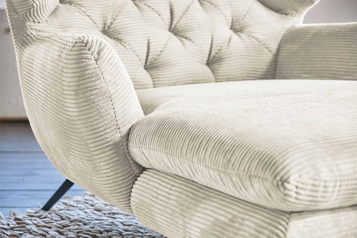 KAWOLA Longseat CHARME Cord cremeweiß
