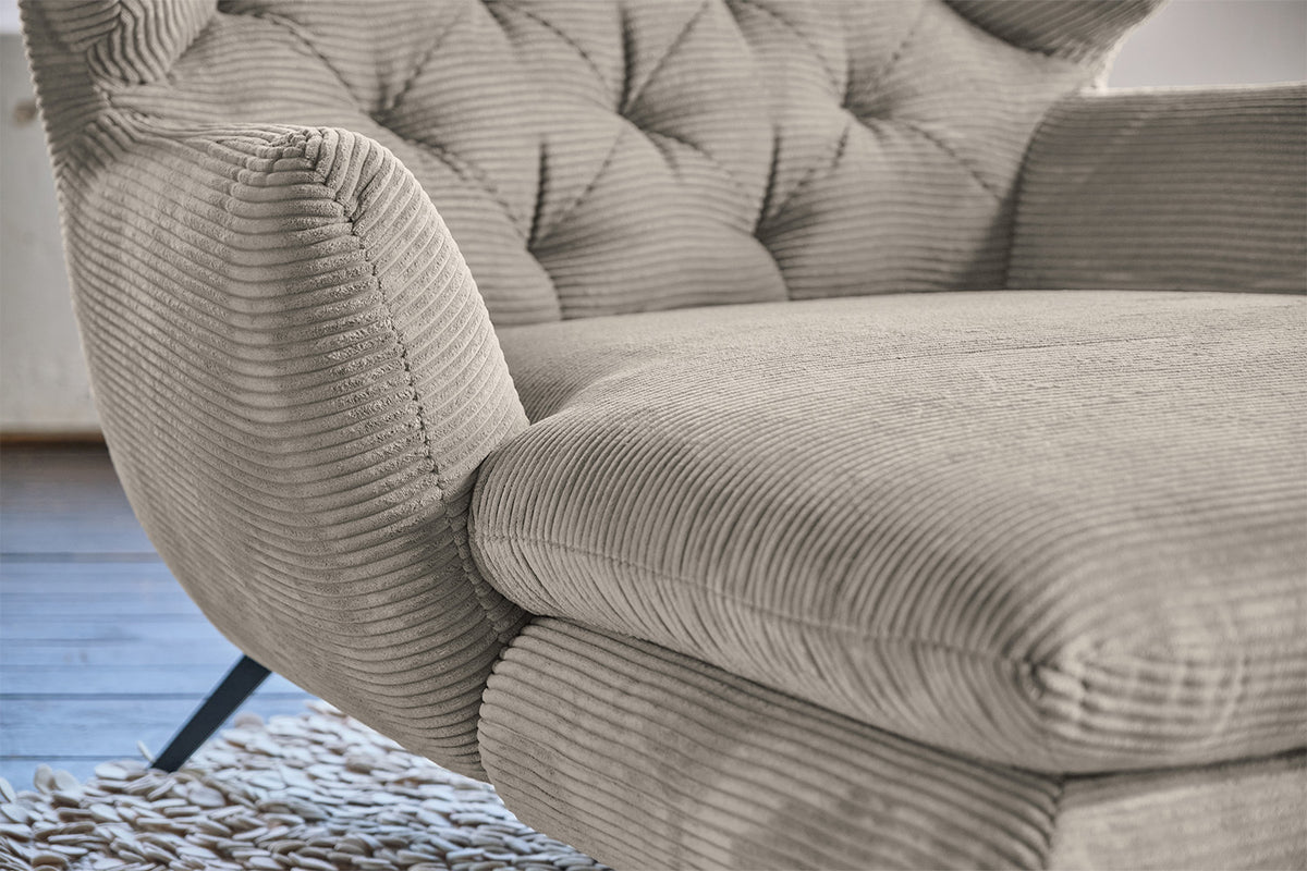 KAWOLA Longseat CHARME Cord steingrau