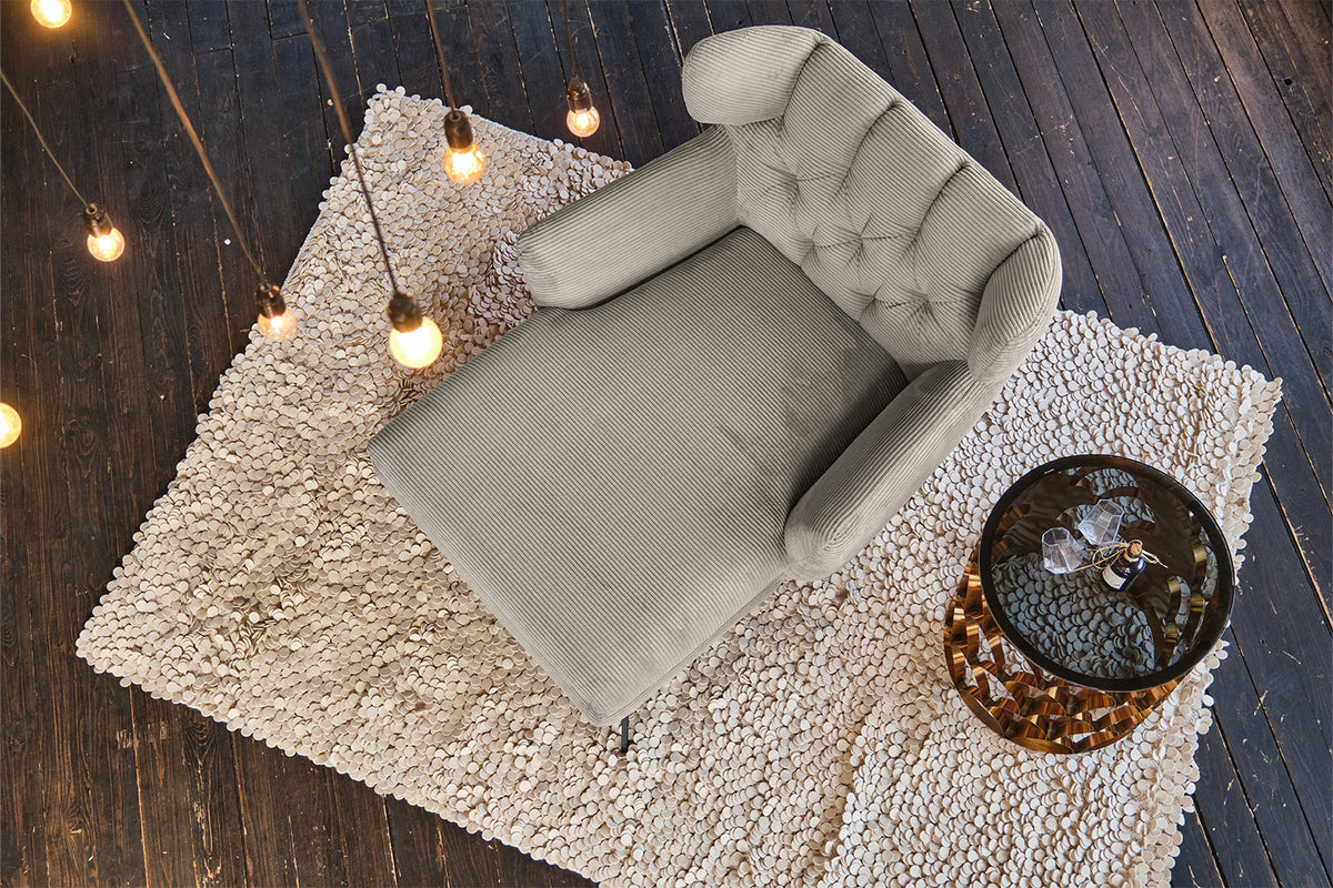 KAWOLA Longseat CHARME Cord steingrau