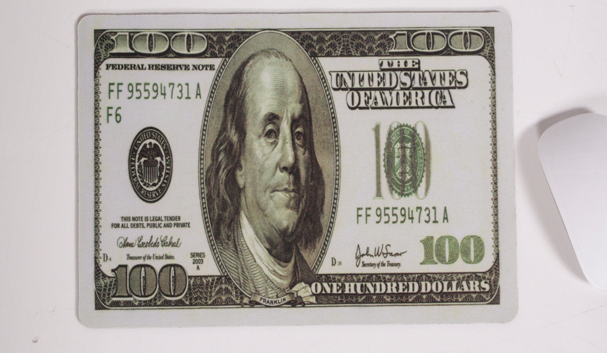 KAWOLA Mousepad Universalunterlage "100 DOLLAR - Schein"