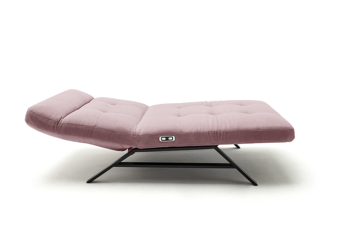 KAWOLA Relaxliege AMERIVA motorisch Maxi Feincord rosa