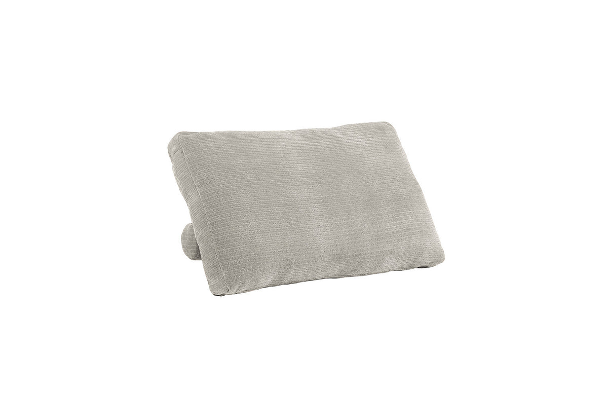 KAWOLA Rückenkissen SEPHI mit Rolle Cord Vintage silber