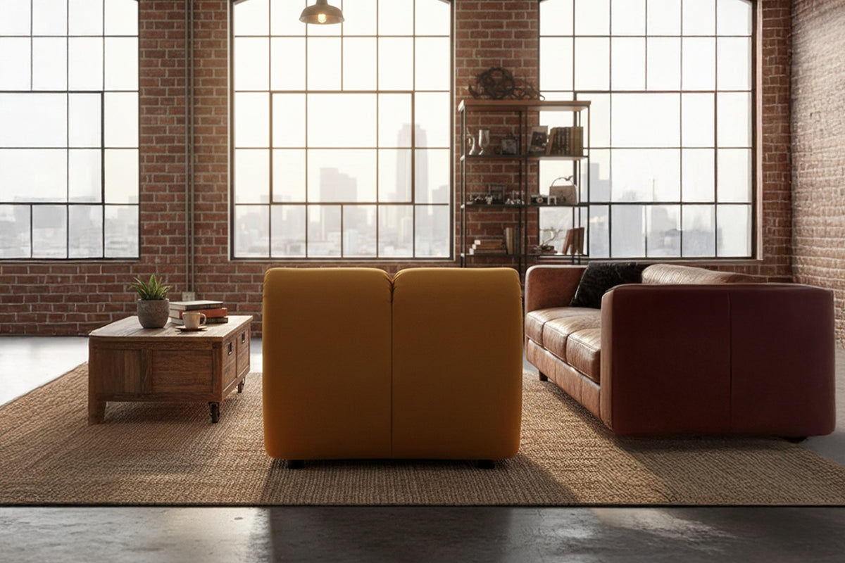 KAWOLA Sessel LAYLA Sitzelement Velvet gelb