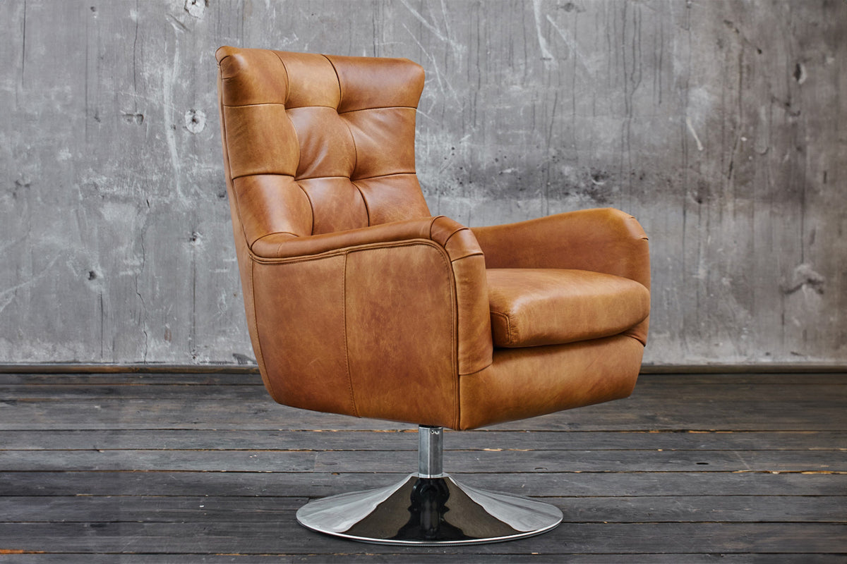 KAWOLA Sessel Relexa Leder cognac B/H/T: