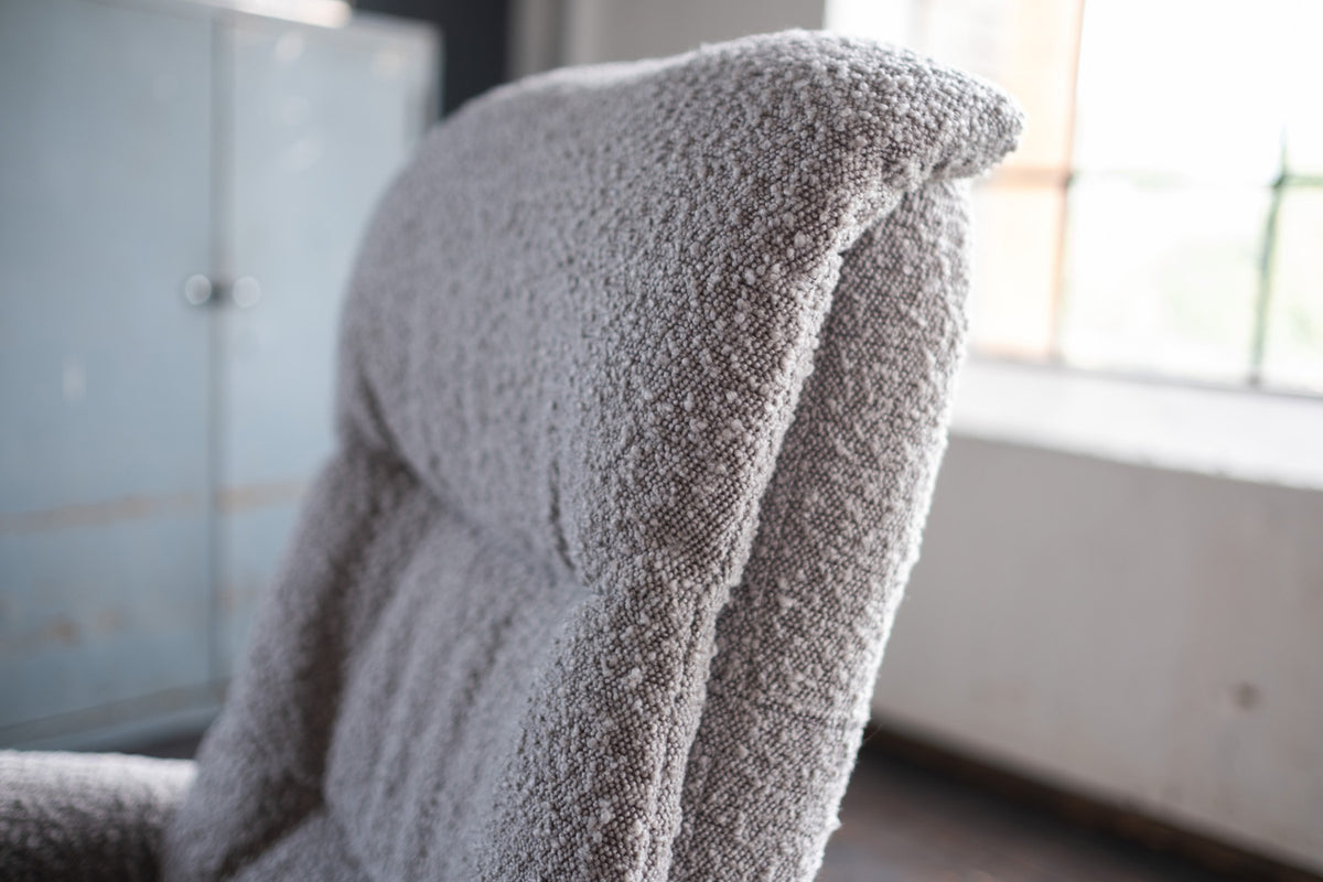 KAWOLA Sessel SARI Relaxsessel drehbar Stoff taupe