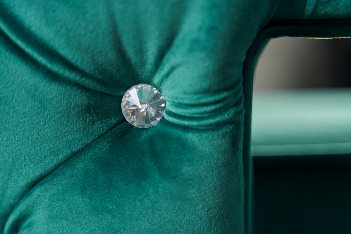 KAWOLA Sessel SENSO Stoff Velvet grün