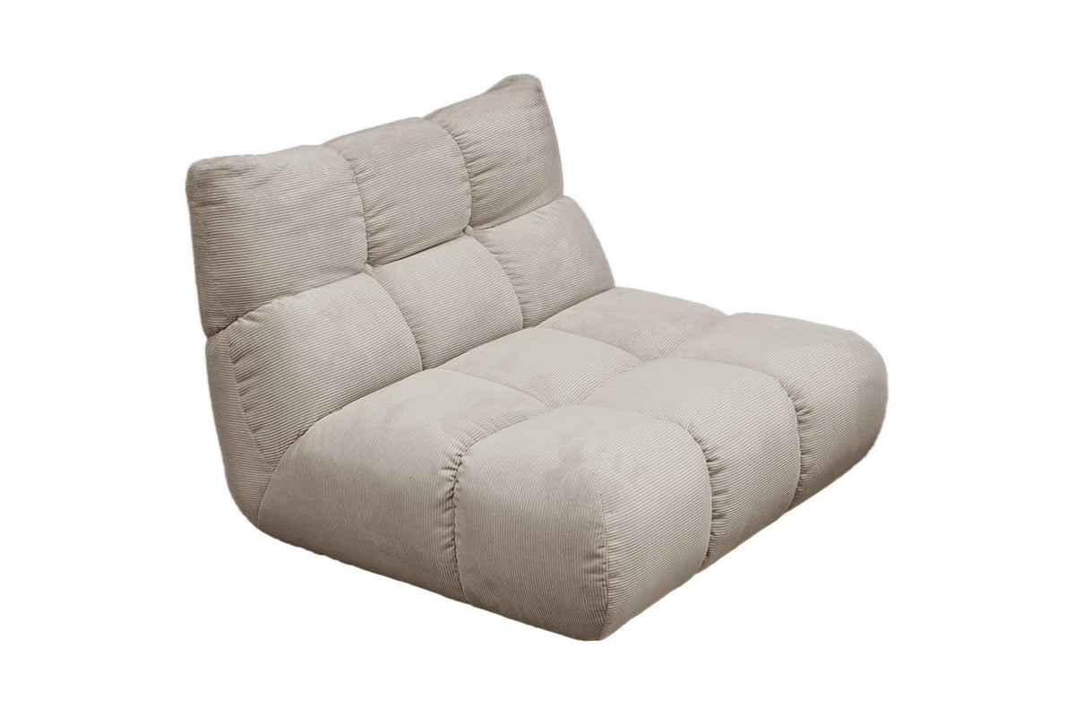 KAWOLA Sessel VIVIEN Drehsessel Feincord beige