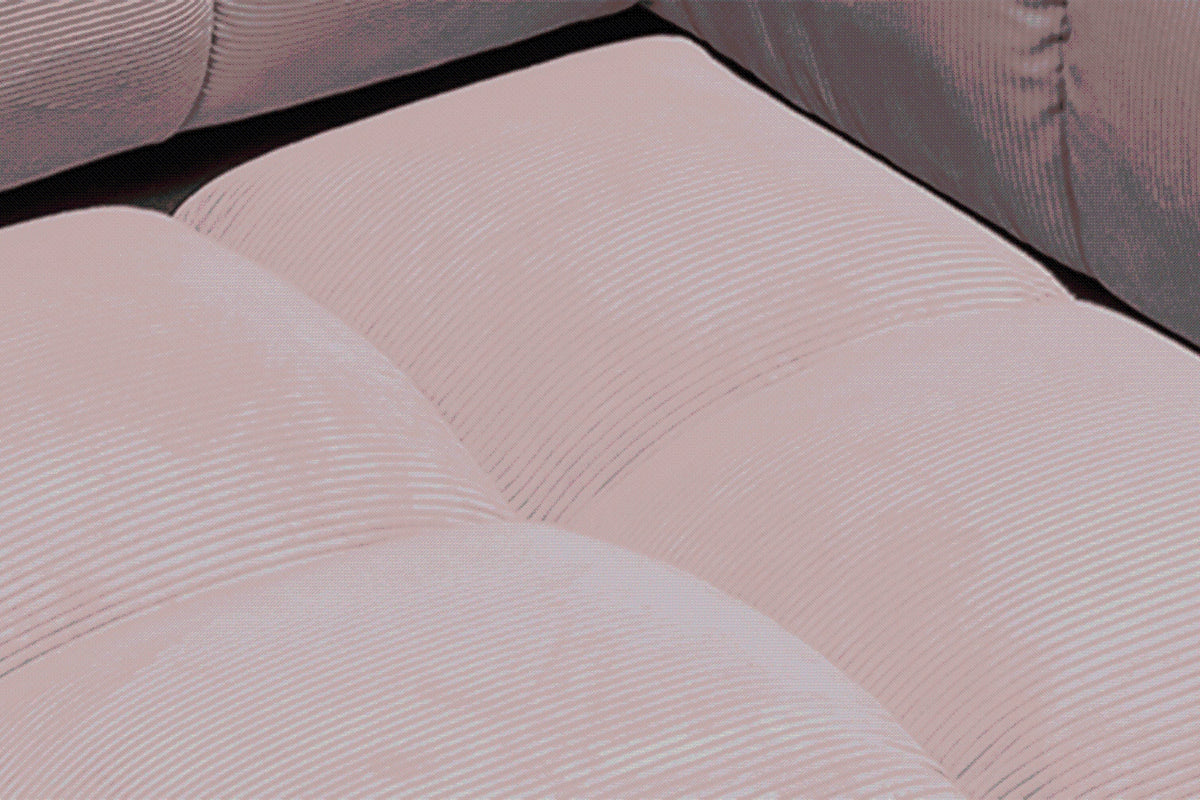 KAWOLA Sessel VIVIEN Drehsessel Feincord rosa