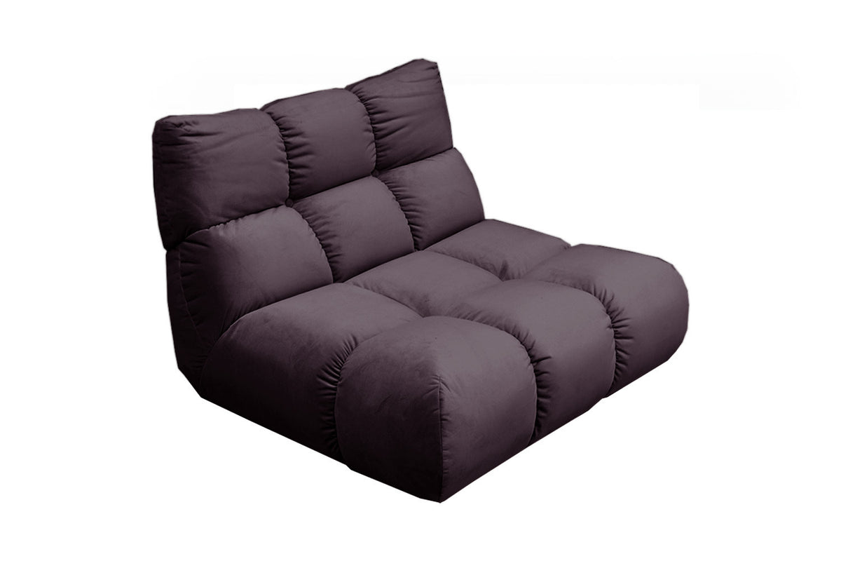 KAWOLA Sessel VIVIEN Drehsessel Velvet purple