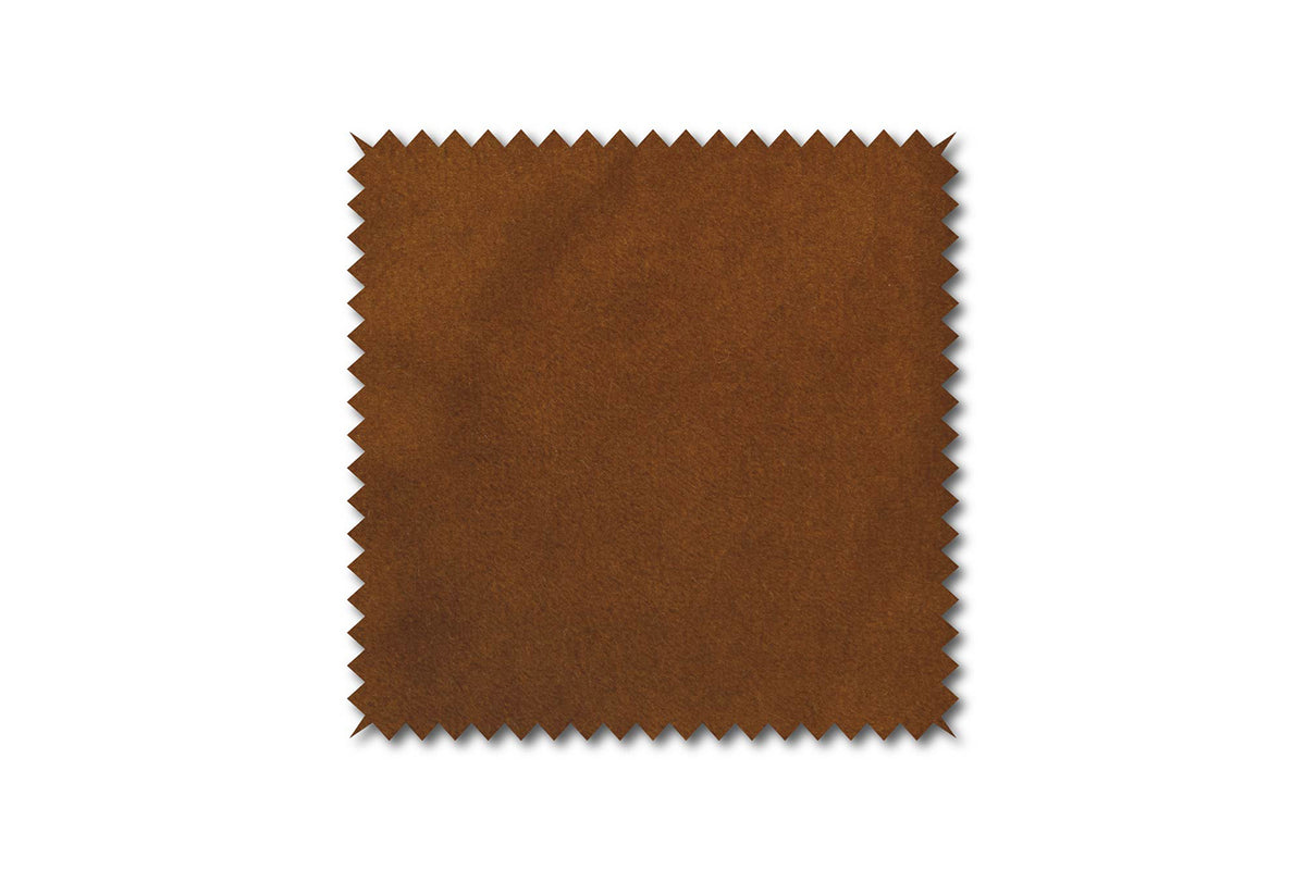 KAWOLA Sofa ARLY Polsterbank Bezug Velvet cognac