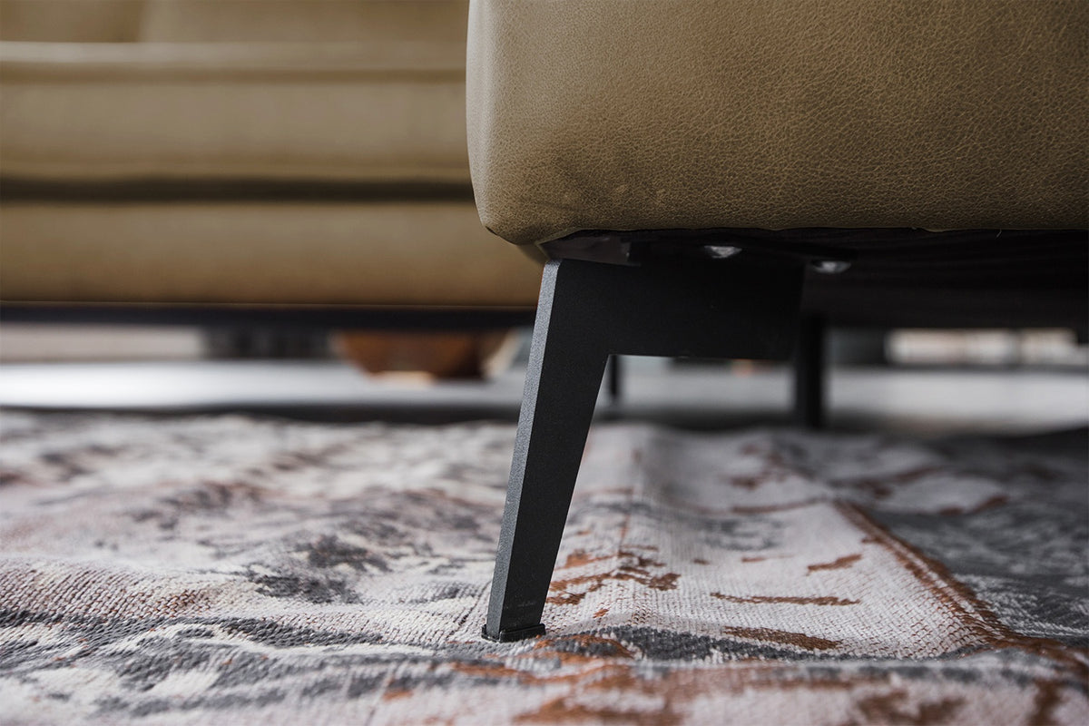 KAWOLA Sofa BLOOM Ecksofa Leder camel