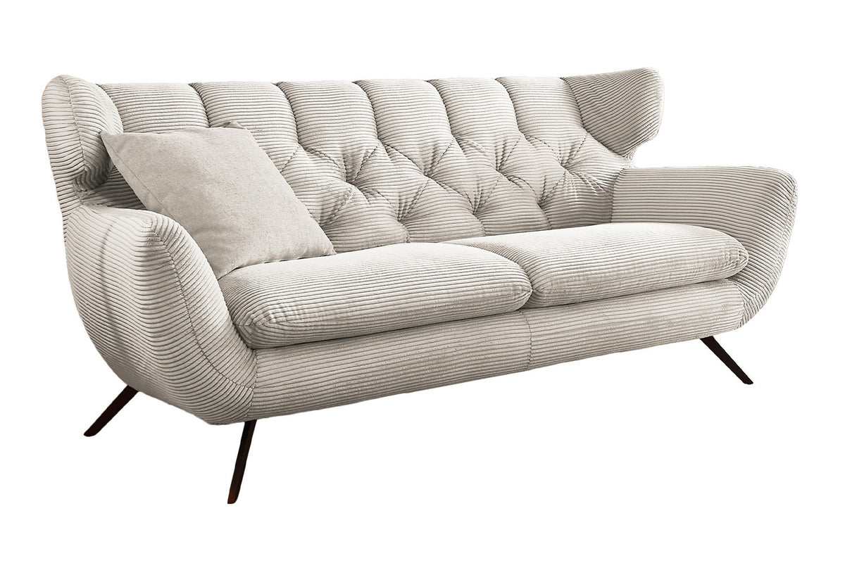 KAWOLA Sofa CHARME Cord cremeweiß