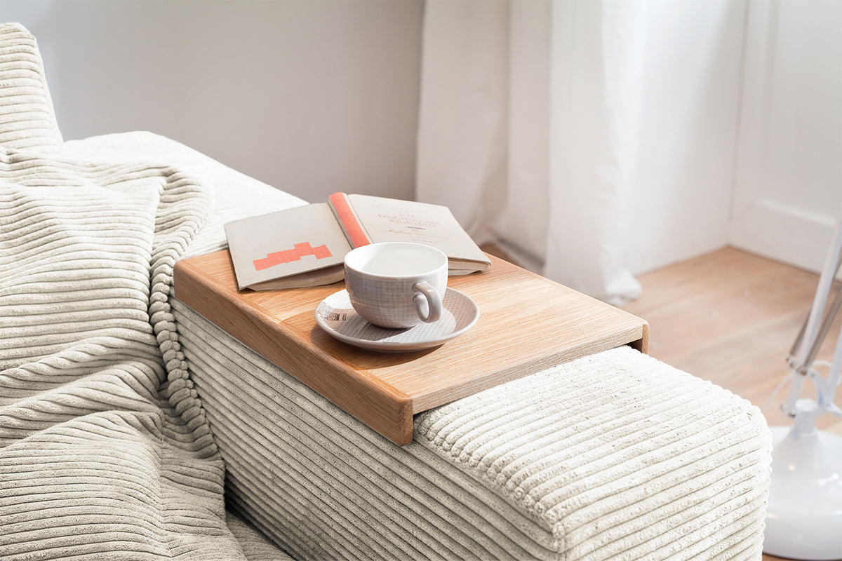 KAWOLA Sofa MADELINE 2-Sitzer Cord cremeweiß