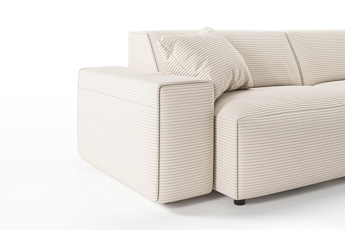 KAWOLA Sofa RANI 3-Sitzer Cord cremeweiß