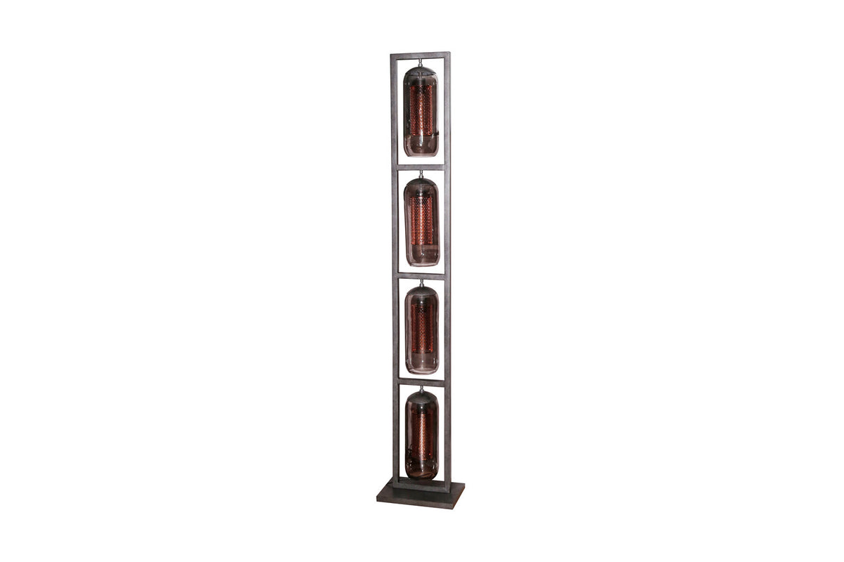 KAWOLA Stehleuchte TRIEST Stehlampe Glas schwarz