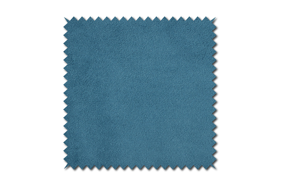 KAWOLA Stoffmuster Velvet petrol
