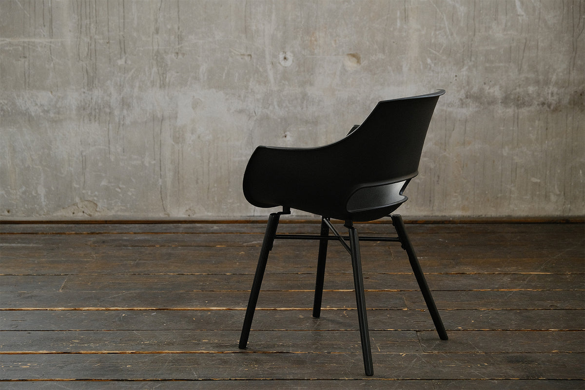 KAWOLA Stuhl ZAJA Esszimmerstuhl Kunststoff schwarz