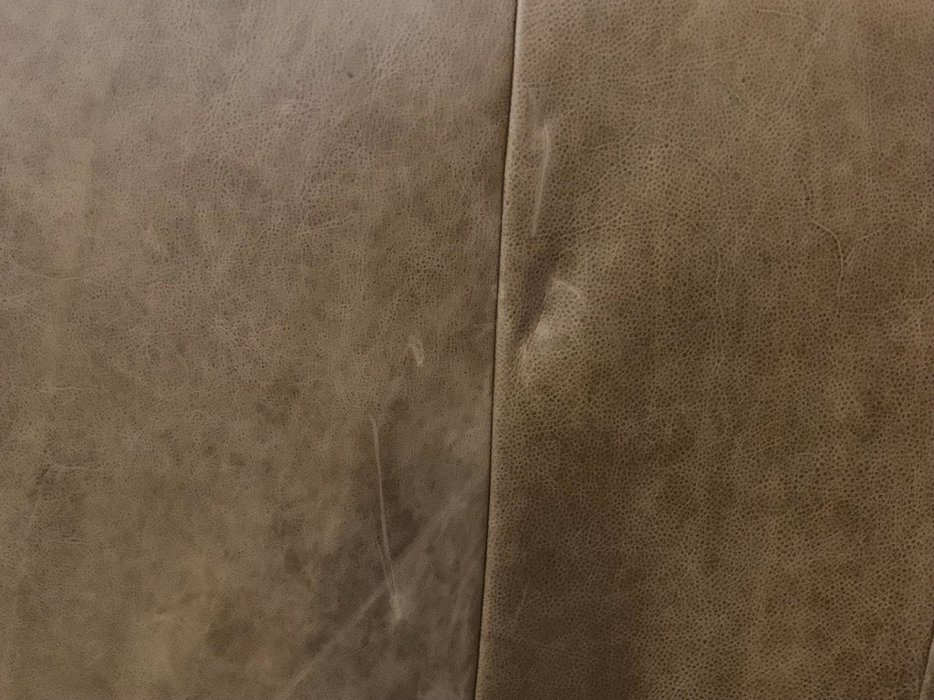 B-Ware KAWOLA Silla ZAJA Exclusive Silla de comedor de cuero auténtico marrón arena