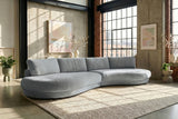 KAWOLA Big Sofa PADANA Stoff grau