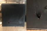 B-Ware KAWOLA Hocker WIOLO Stoff schwarz