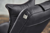 B-Ware KAWOLA Relaxliege CAVAL Leder schwarz