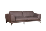B-Ware KAWOLA Sofa Deside 3-Sitzer Leder Pallino grau