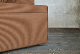 B-Ware KAWOLA Sofa RANI Ecksofa Cord rost Recamiere links