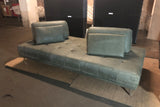 B-Ware KAWOLA Sofa WIOLO Schlafsofa Daybed Leder moosgrün