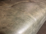 B-Ware KAWOLA Sofa WIOLO Schlafsofa Daybed Leder moosgrün