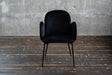 B-Ware KAWOLA Stuhl DEON Esszimmerstuhl Velvet schwarz