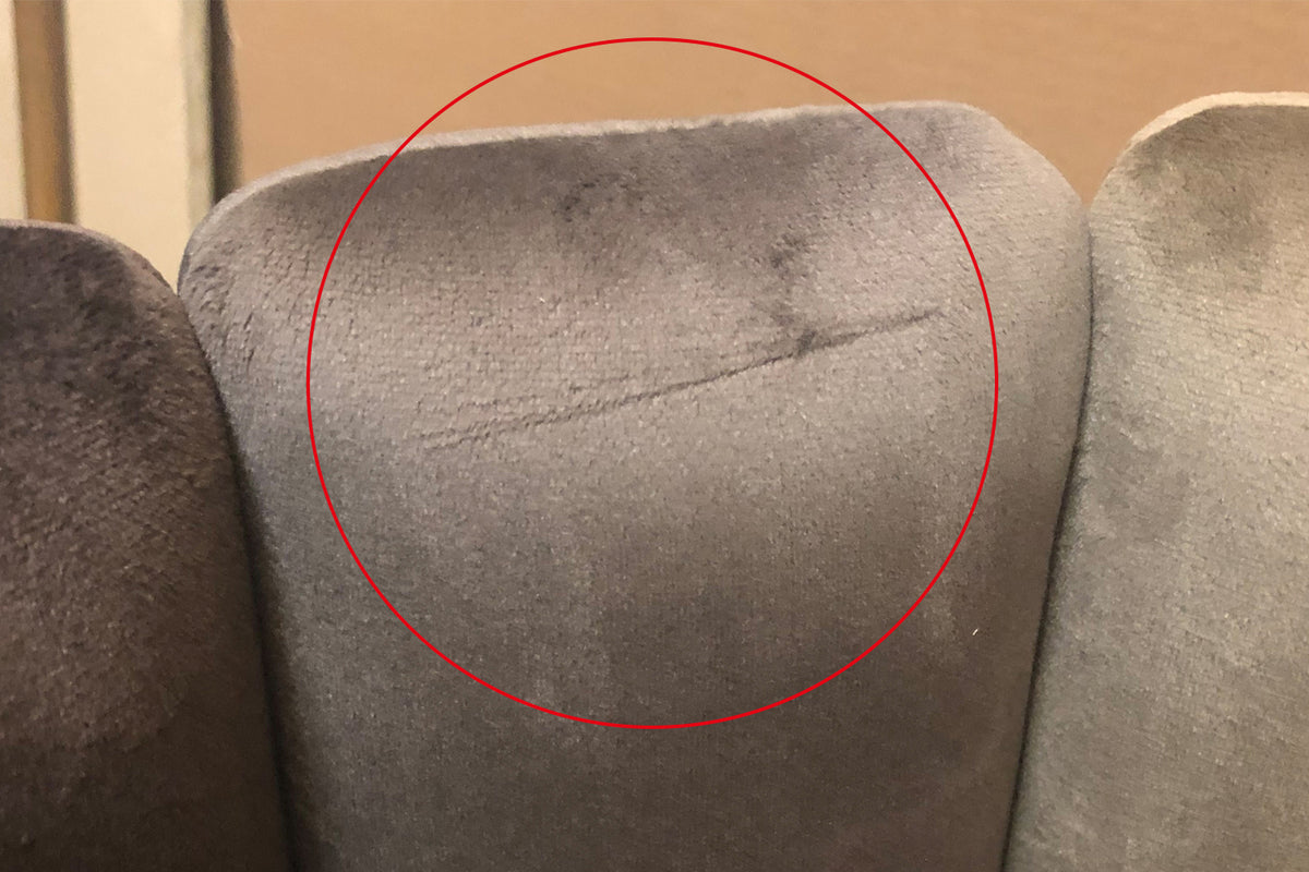 B-Ware KAWOLA Stuhl DEON Esszimmerstuhl Velvet schwarz