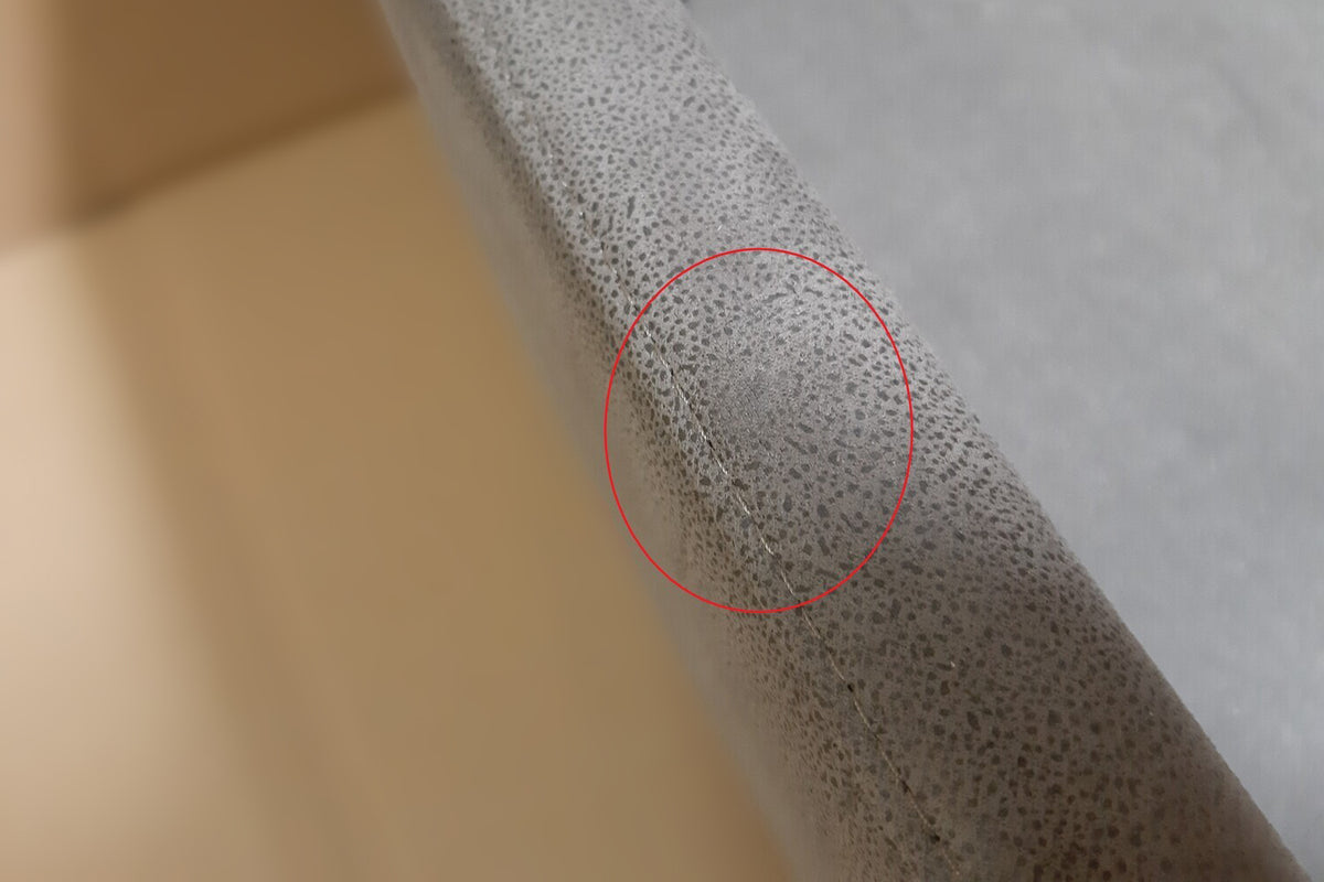 B-Ware KAWOLA Stuhl Loui Sessel drehbar Microfaser Esszimmerstuhl hellgrau