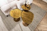 KAWOLA Beistelltisch DARI S Glas gold