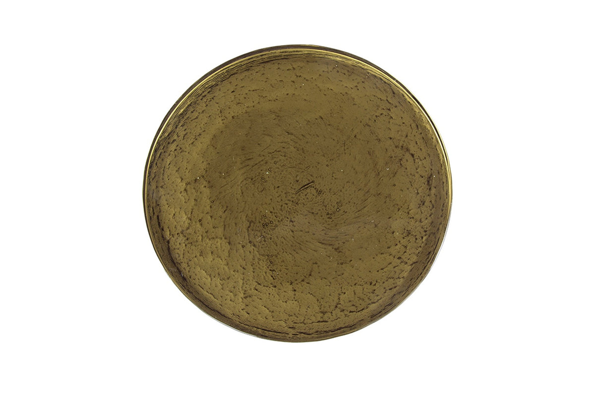 KAWOLA Beistelltisch MOKKA Glas gold
