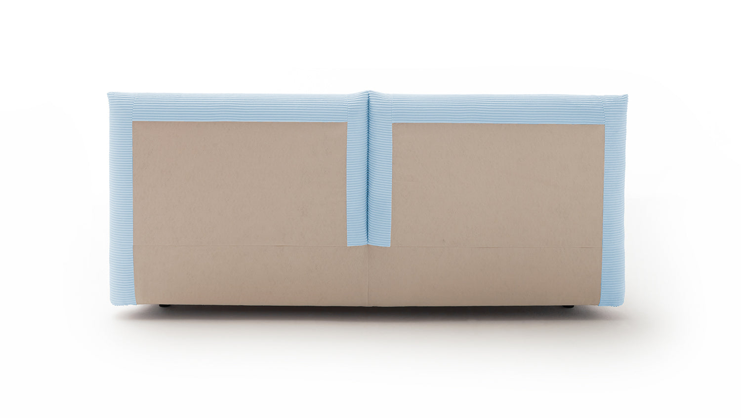 KAWOLA Bett HENRY Polsterbett Cord hellblau