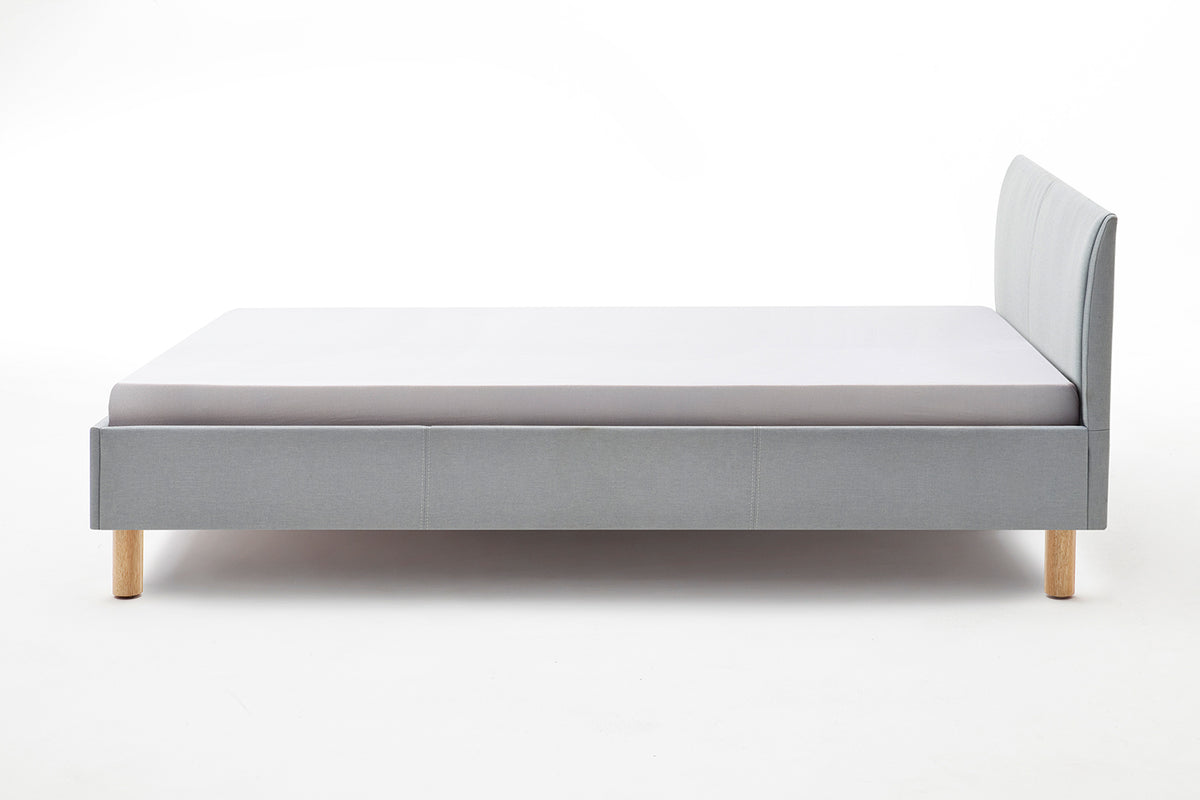 KAWOLA Bett LEO Polsterbett Stoff blau