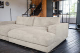 KAWOLA Big Sofa MADELINE Cord cremeweiß
