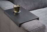 KAWOLA Big Sofa MADELINE Cord grau